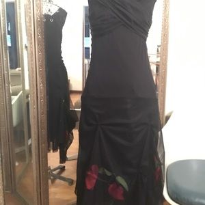 Save the Queen mesh dress with roses